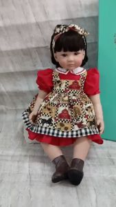 👶 {Xả Kho} Búp Bê Thân Gòn LaDORA 60cm (24 Inch) Váy Công Chúa màu đỏ Toddler Baby Dolls PVN10038