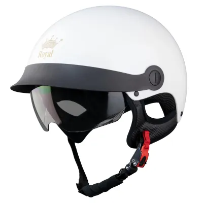 MŨ BẢO HIỂM NỬA ĐẦU 1/2 LÓT THÁO RỜI 1 KÍNH ÂM CHÍNH HÃNG ROYAL M163LT(PHÙ HỢP NAM NỮ BẢO HÀNH 12 THÁNG)