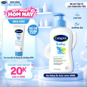Sữa dưỡng ẩm dịu lành cho bé CETAPHIL BABY DAILY LOTION DAILY 400ML