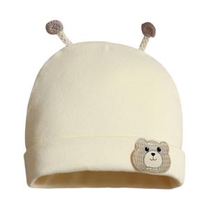 Newborns Nursing Caps for Infants 0-3 Months Breathable Cotton Fetal Hat Baby Hospital Hat Comfortable Bonnet 2-Layer