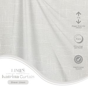 LIMIN US Plain Soft Curtain Red Pink Maroon Window | 8 Ring | 6ft 7ft 8ft | Living Bedroom Kurtina