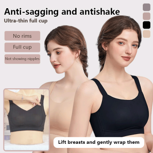 bra kawalan payudara tanpa wayar sokong tanpa kendur coli anti-kendur tanpa wayar selamat dan tidak merengsa