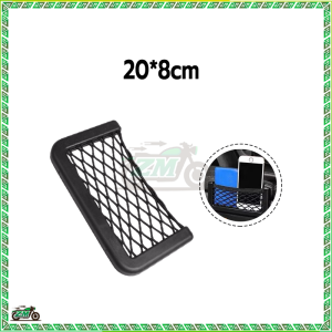 กระเป๋าเก็บของในรถ ตาข่ายเก็บของ เก็บของอเนกประสงค์ แข็งแรงทนทาน โทรศัพท์มือถือ กุญแจ ติดตั้งง่าย ตาข่ายกันของตกท้ายรถ