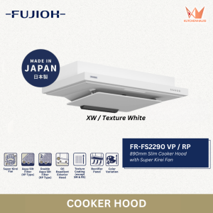[MADE IN JAPAN] FUJIOH - 890mm Slim Cooker Hood (Ventilating / Recycling) | FR-FS2290 VP/RP