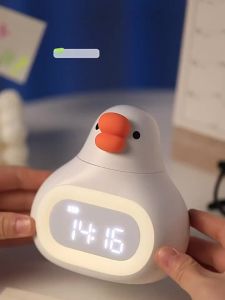 2024 นาฬิกาปลุกเด็ก Fat Goose ใหม่สำหรับใช้ในบ้าน นาฬิกาปลุกคุณภาพสูงสำหรับนักเรียน ins ดีไซน์ชาร์จพลังงานลม