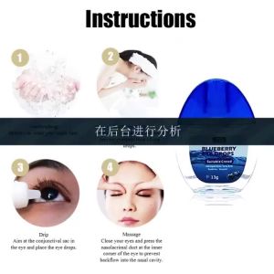 Sadoline~Blueberry Eye Drops For Eye Strain Itchy Eyes Eye Swelling Eye Pain Dry Eyes & Sore Eyes