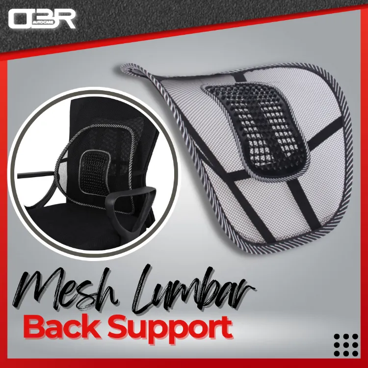 OBR Mesh Lumbar Support for Car Seats, Posture Corrector, Back Pain  Relief, Universal Fit, Car Accessories Interior