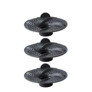 Nurm 3 Pcs/pack Hair Catcher Anti-clog Bathroom Drain Filter Bathroom Swirl Floor Drain