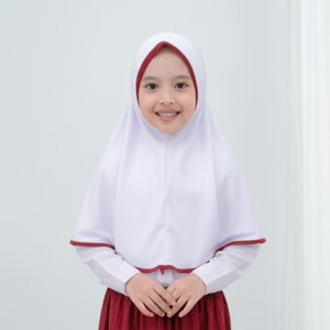 Hijab Sekolah SD Perempuan Bergo Instan Kaos PE By Kalissa