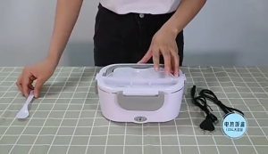 Practical Electric Lunch Box Box Heating Storage Box Stainless Steel Texture Suitable for Various Setting