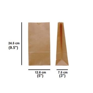 Beg Kertas [BROWN / WHITE] SOS Kraft Brown Paper Bag Block Bottom/ Food Wrapprer Paper Bag/ White Paper Bag / beg kertas SOS #4/ #6/ #8/ #12 #14 #16 #01 #19