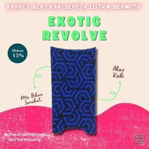 Karpet Sepeda Listrik Exotic Revolve Black Series - Mie Bihun Serabut - Bermotif