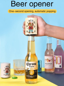 Beer Bottle Opener Cartoon Push Type Bottle Opener