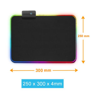 USB RGB Colour LED Lighting Gaming Mouse Pad Computer Laptop Notebook Large Colorful Mousepad Game Mice Matt