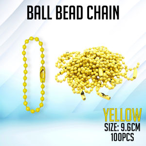 Printleaf - Ball Bead Chain for Keychain or Luggage Tag Size 9.6cm 100pcs