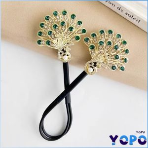 YoPo Retro Temperament Peacock Plate Hairpin Lazy Persons Hair Accessory Hair Styling Tool