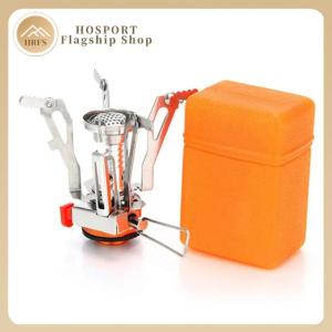 【HRFS】 3000W Portable Gas Furnace with Piezo Foldable Cooking Stove Tourist Camping Burners for Camping Hiking