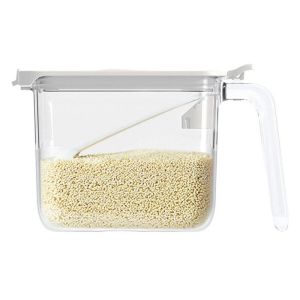 【Buy 1 Free 1】Condiment Jar Spice Container Clear Good Sealing Condiment Canisters Pots Spice Pots Condiment Jars With Cover Spoon For Sugar