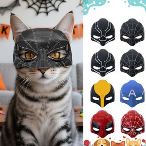 SKINJOY ตลก หัวสไปเดอร์แมน รูปแบบเท่ ดำ ฮาโลวีนของมาร์เวล พร็อพถ่ายภาพ ชุดสร้างสรรค์ อเวนเจอร์ ปาร์ตี้ฮาโลวีน