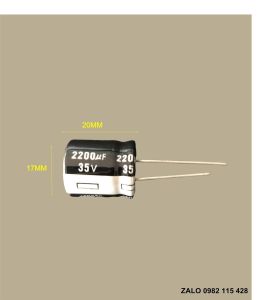 TỤ ĐIỆN PHÂN CỰC 35V 2200UF TỤ HÓA 2200UF35V