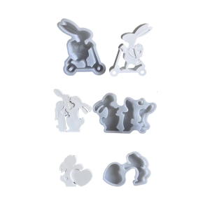 Phục sinh theo chủ đề trang trí khuôn linh hoạt khuôn silicon cho thỏ figurine trang trí thạch cao khuôn làm nguồn cung cấp