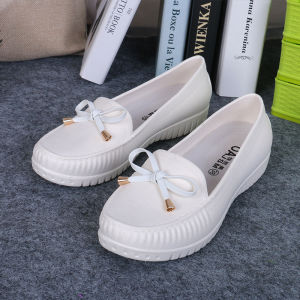 Free Shipping Autumn White Plastic-Soled Shoes WomenS Soft-Sole Comfortable Shoes Maternity Shoes Flat Shoes Nurse Shoes Plus-Size Casual Shoes