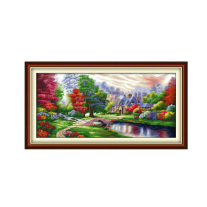 Các Ambilight Bộ Dụng Cụ Khâu Chữ Thập Hoa Văn Thêu Vá Bộ Người Mới Bắt Đầu Vải In Hoạ Tiết 11CT 14CT Thêu Tay Tự Làm Hoa Văn Thêu S Kit Cho Trang Trí Tường Thủ Công Mỹ Nghệ