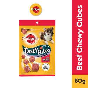 PEDIGREE Tasty Bites Chewy Cubes Dog Treats in Beef Flavor 50g