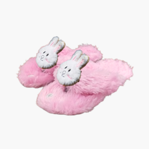 F-Olshop sandal anak bulu / Sandal Anak Perempuan Jepit Full Bulu Kelinci 26/30