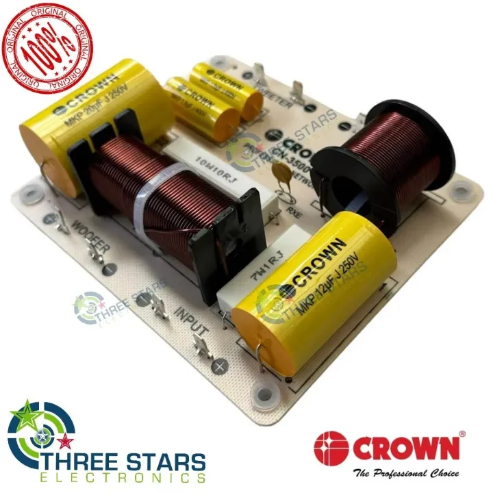 Original 1pc. Crown CN-3500 500W 3 Way 8 Ohms Crossover Dividing Network |  Lazada PH