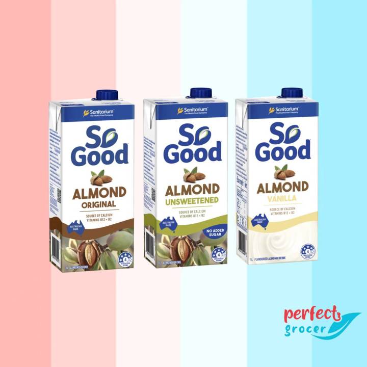 STR So Good Almond Milk 1L Original / Vanilla / Unsweetened Lazada