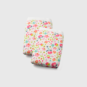 Oxwhite Women Comfy Cotton Bikini Panties (2 Pcs) - Floral & Dotted Series [Size S to 3XL]
