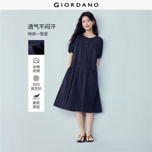 Giordano Women Women Dress - Non-Elastic Free Shipping 05466337