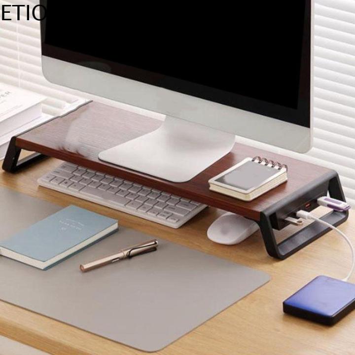 ETIONS Thickening Computer Monitor Stand with USB Hub Ergonomic Design ...