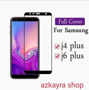 ANTI GORES Tempered Glass Full Layar Samsung J4 Plus  J6 Plus