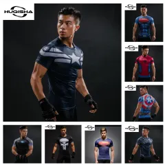 Super Hero Flash Compression Gym T-shirt Men Women Jogging Sportswear  Fitness Tshirt Summer Fashion Casual Jersey