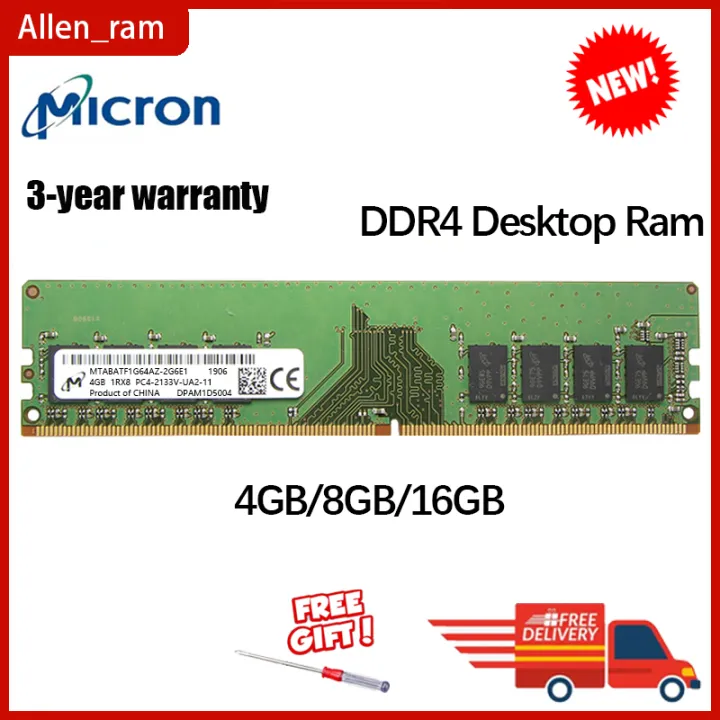Micron ddr4 4gb 8gb 16gb Desktop Memory 3200mhz 2666mhz 2400mhz 2133mhz ...