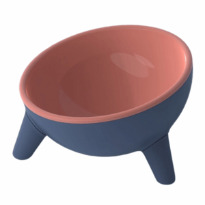 WMU7071 15° Inclination Pet High Footed Bowl Anti Vomiting Anti Slip Elevated Pet Feeder Bowl Cat Basin Protect Cervical Vertebra Cat Food Water Bowl Wet Dry Food