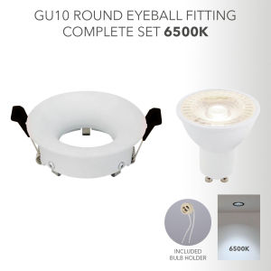 WHITE GYPSUM LED RECESSED TRIMLESS SPOTLIGHT LIGHTING | ROUND / SQUARE