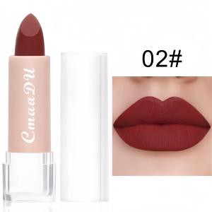 Red Nude Matte Velvet Moisturizing Lipstick Lip Waterproof Non-marking Long Lasting Lipstick Cosmetics Matte Lipstick Non-Stick Cup High Color Lipstick