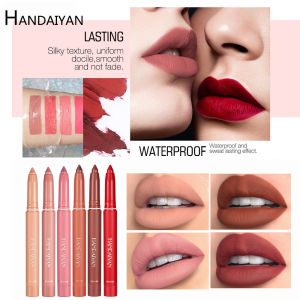 HANDAIYAN Smooth Lip Liner Matte Lip Crayon Matte Lipstick Lip glosses matte lipliner Long-lasting non-stick cups lip pencil