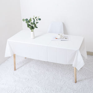 Assorted Color Disposable Plastic Tablecloth Rectangle Table Cover Decorative Plastic Disposable Table Cloths For Theme Party Birthday Wedding Picnic Home