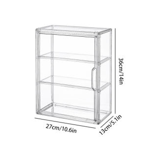 IMUTO Acrylic Stackable Display Case Transparent Box Pop mart Storage Organizer Dustproof Acrylic Toy Display Box