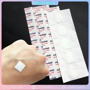 50Pcs Mini Band Aids Round Bandage Waterproof Hemostatic Sticker Adhesive Patches Wound Dressing Plaster For Children Essentials Care Adult Bandages First Kit