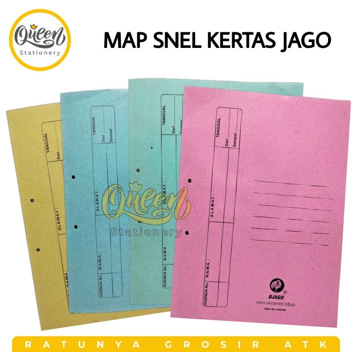 1 PAK (50 LEMBAR) MAP SNEL KERTAS JAGO / MAP KERTAS / MAP DOKUMEN ...