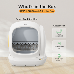 AiRROBO Automatic Cat Litter Machine Large Open Odor-Proof Smart Cat Toilet Electric C20 Removes odors and automatically cleans up cat droppings