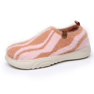 [Free Shipping] Autumn New Collection: WomenS Color-Blocked Plush Casual Everyday Slip-On Shoes With Soft Soles Comfortable And Lightweight