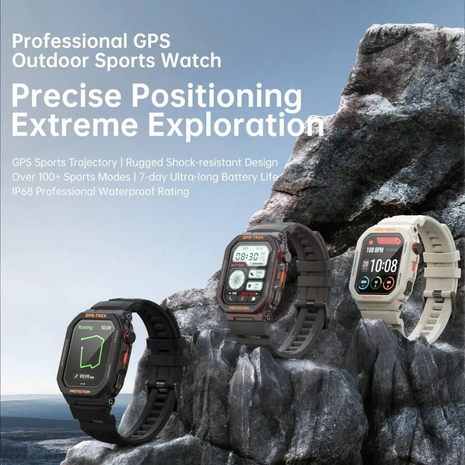 Supercalla FT61 GPS Positioning Waterproof Smartwatch Sports