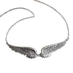 31BB Delicate Feathered Charm Necklace Statement Pendant Stylish Present For Her