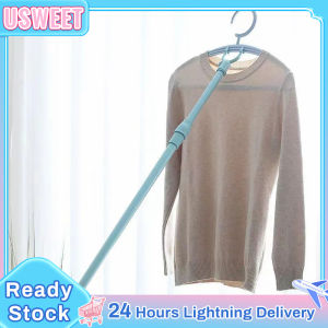 Balcony Fork Pole Clothes Hangers Retractable Pole Space-Saving Drying Rack Household tools Laundry Tools  for home